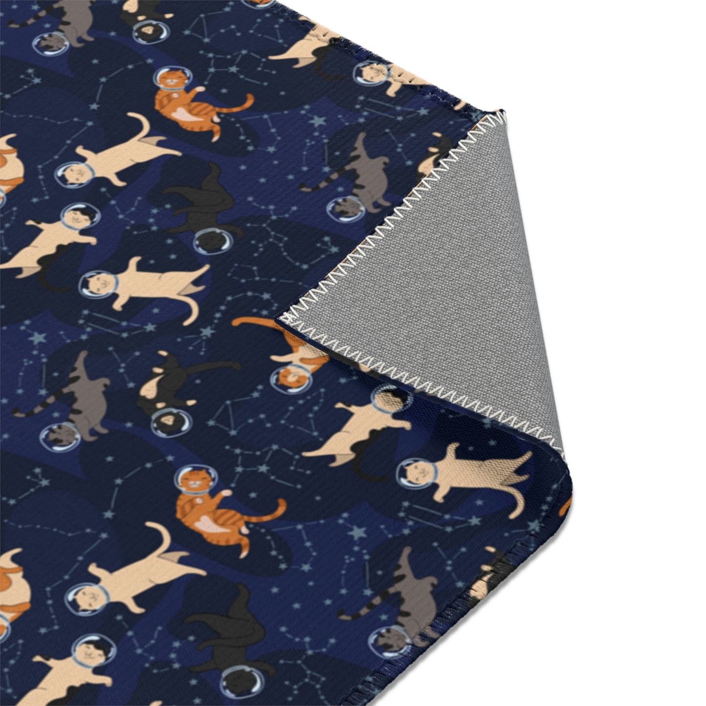 Galaxy Cats in Space Area Rug Carpet, Constellation Home Floor Decor 2x3 4x6 3x5 Designer Kids Nursery Room Decorative Bedroom Mat Starcove Fashion