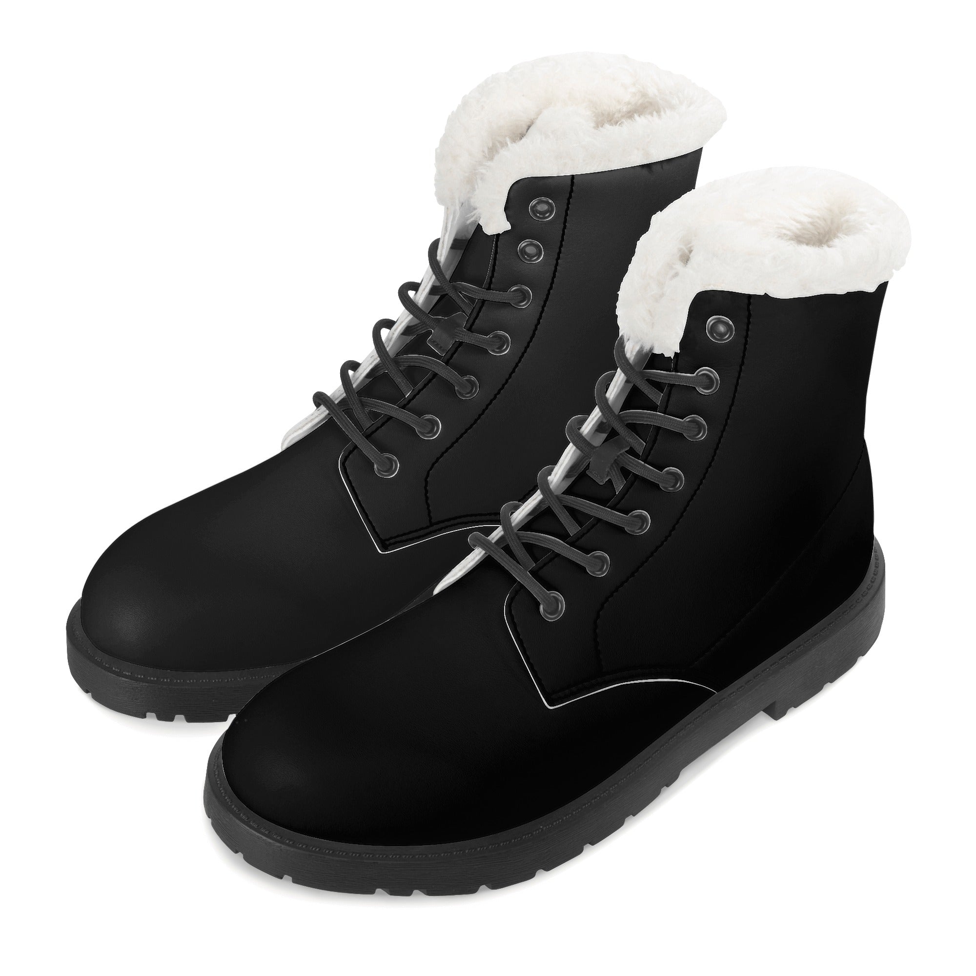 Mens fleece fashion lined winter boots