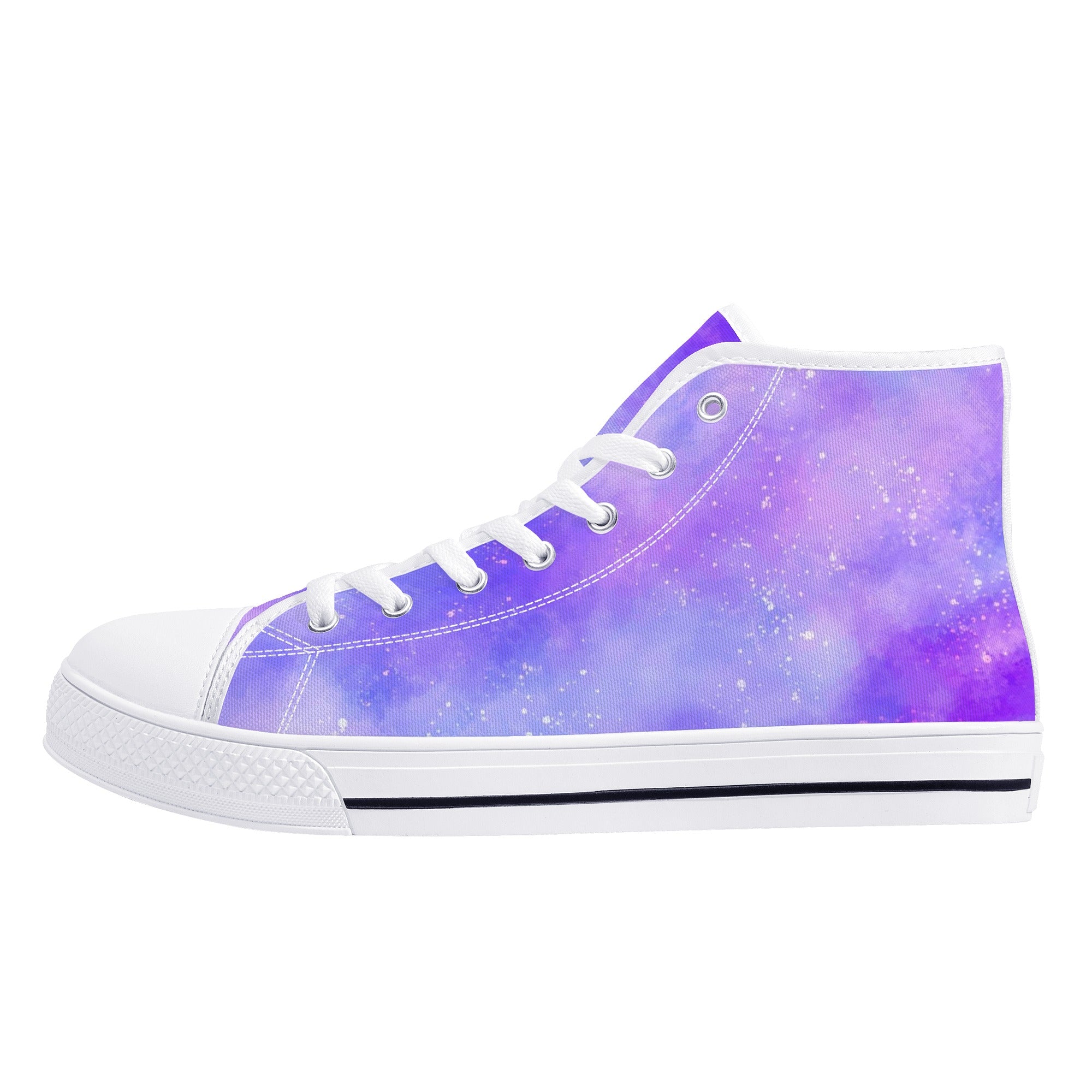 Women's canvas shoes with pink, fuchsia, lilac, purple and blue popular stars