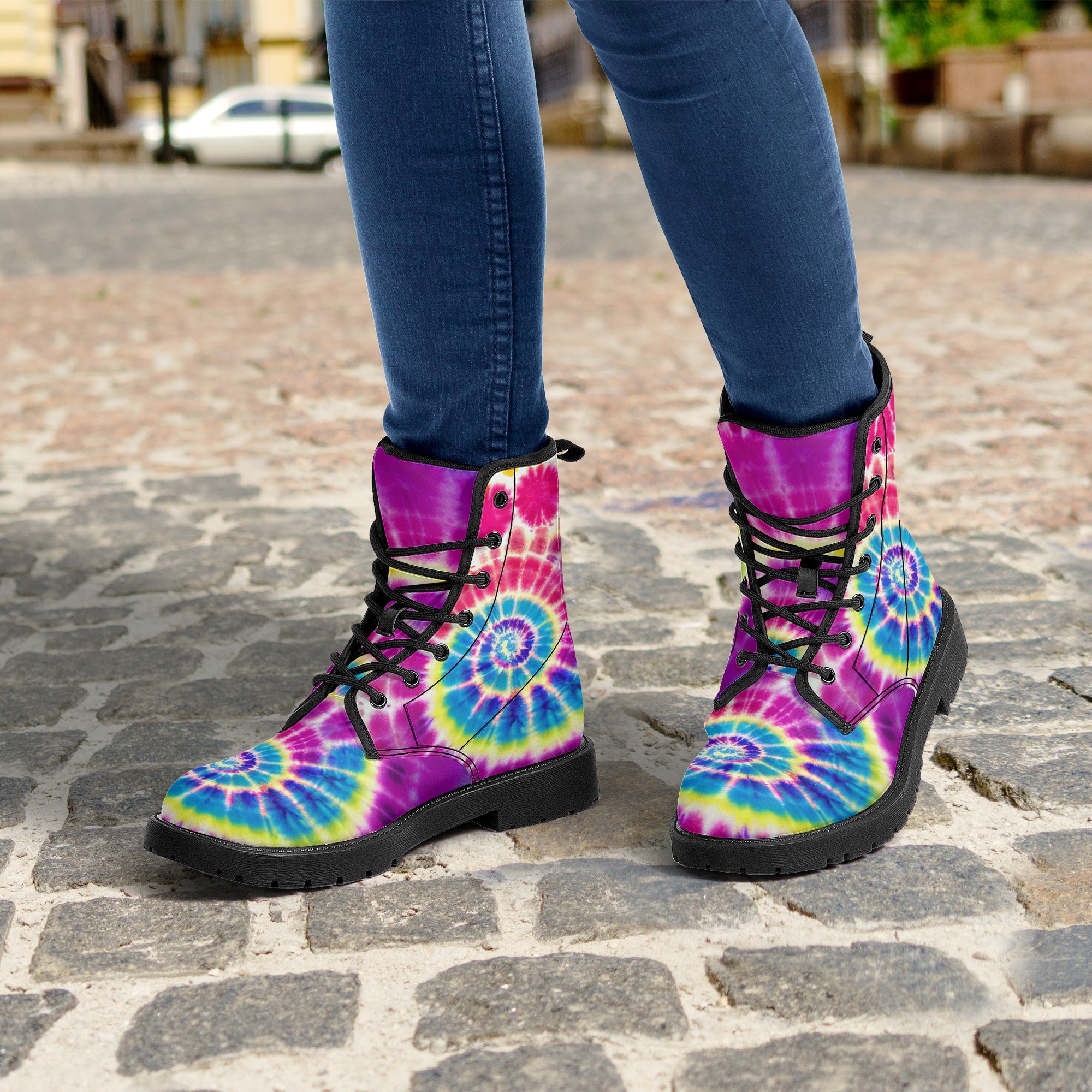 Tie dye sale boots