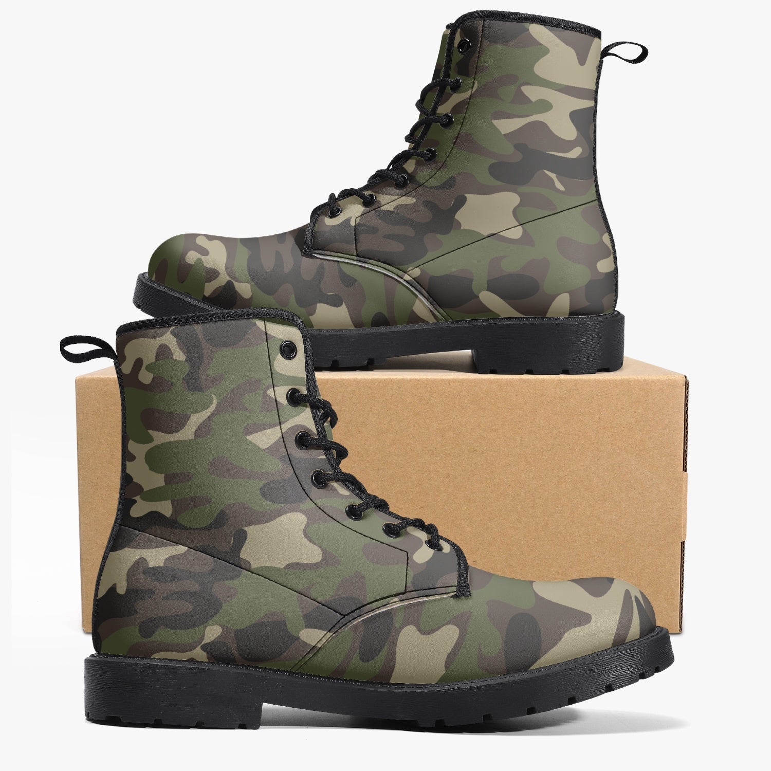 Camouflage combat clearance boots