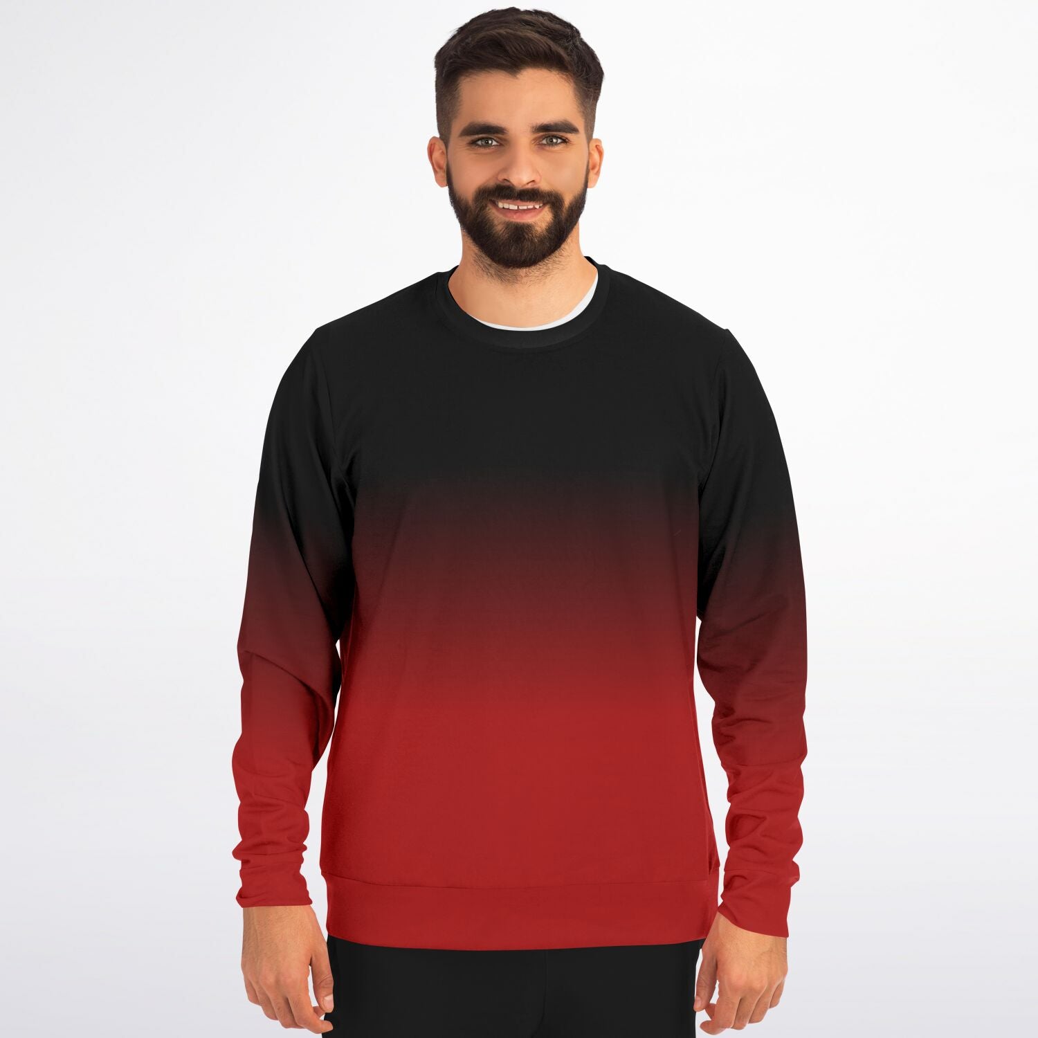 Graphic Print Red Sweatshirt Big Logo Regular Jumper Mens Medium