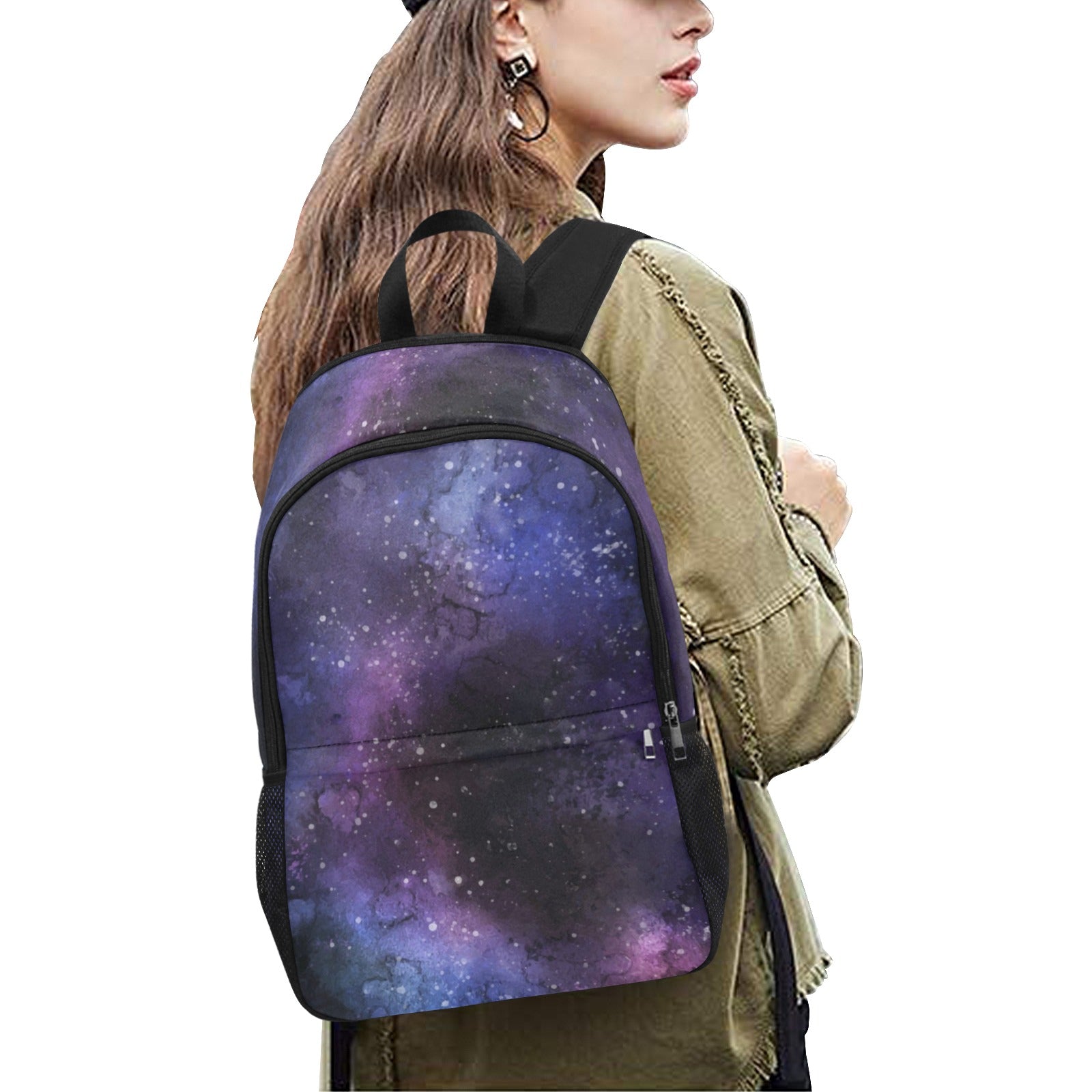 Purple galaxy backpack online