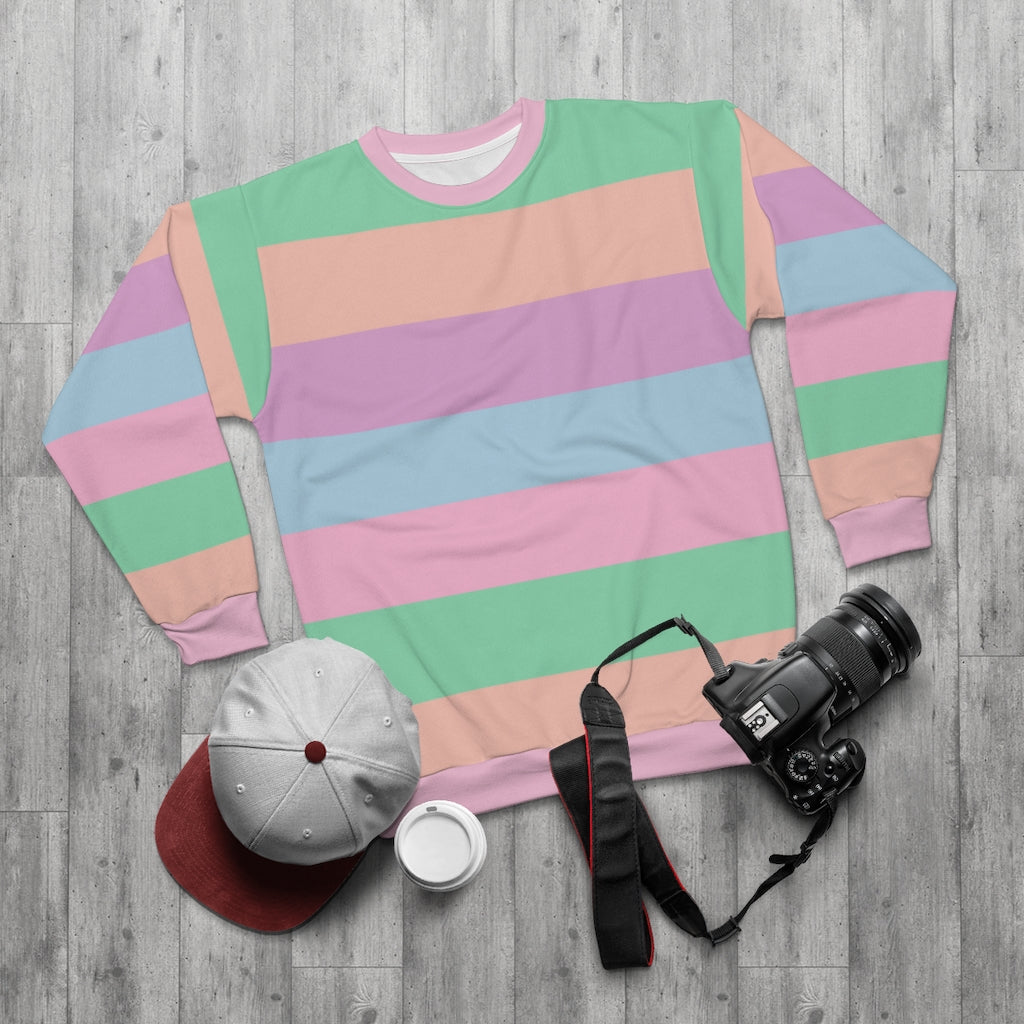 Mens discount striped sweatshirt