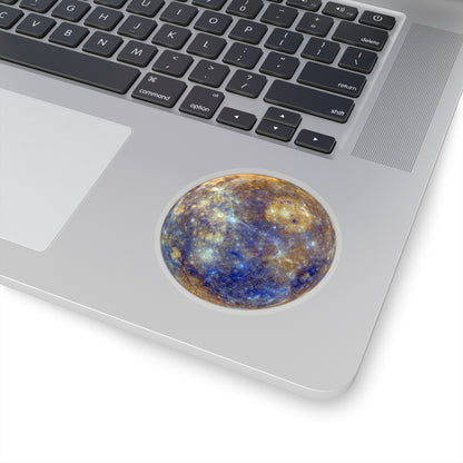 Mercury Decal, Planet Space Stickers Laptop Vinyl Waterproof Waterbottle Car Bumper Aesthetic Label Wall Phone Mural Decal Die Cut Starcove Fashion