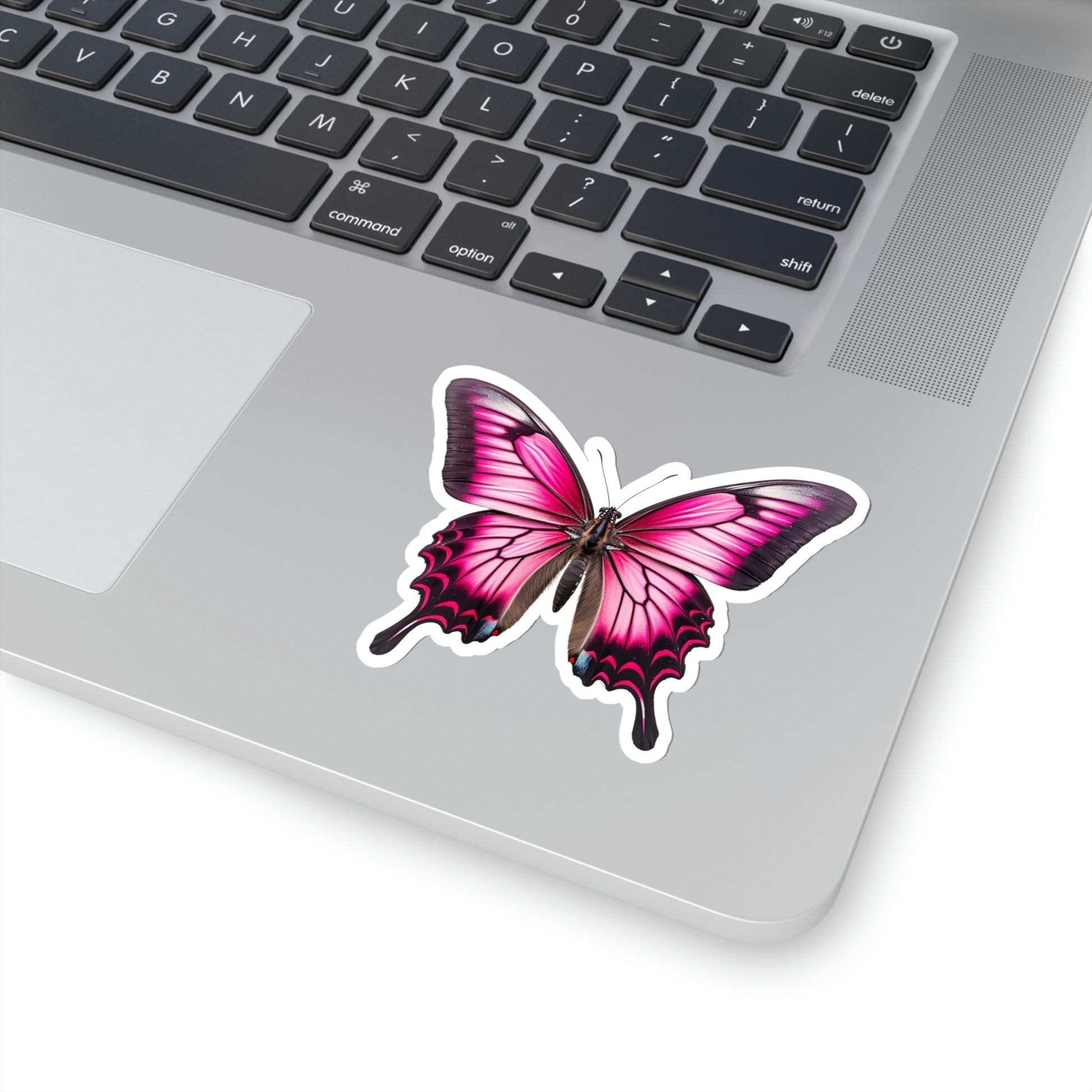 Pink Swallowtail Butterfly Sticker, Animal Art Laptop Decal Vinyl Cute Waterbottle Tumbler Car Waterproof Bumper Die Cut Wall Clear Starcove Fashion
