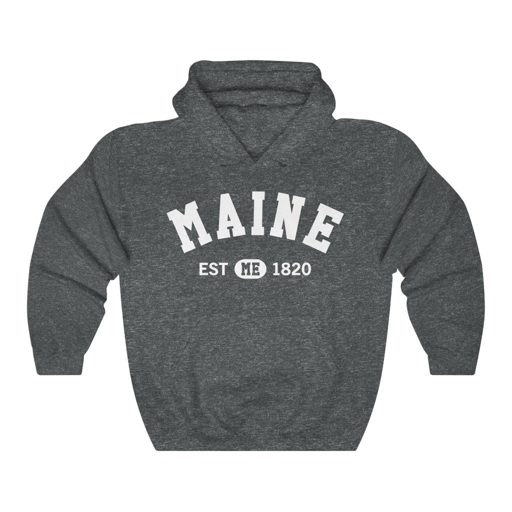 Maine ME State, I Love Maine Retro Vintage Home Pride Souvenir USA Gifts  Hiking Pullover Hoodie Men Women Hooded Sweatshirt