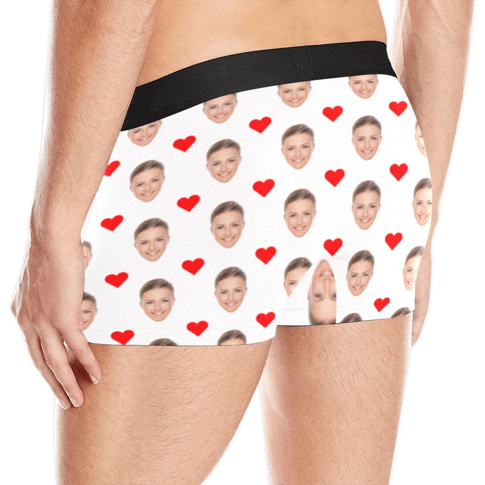 Custom Face Underwear Personalized Funny Couple Boxer Briefs and Panties  Valentine's Day Gifts