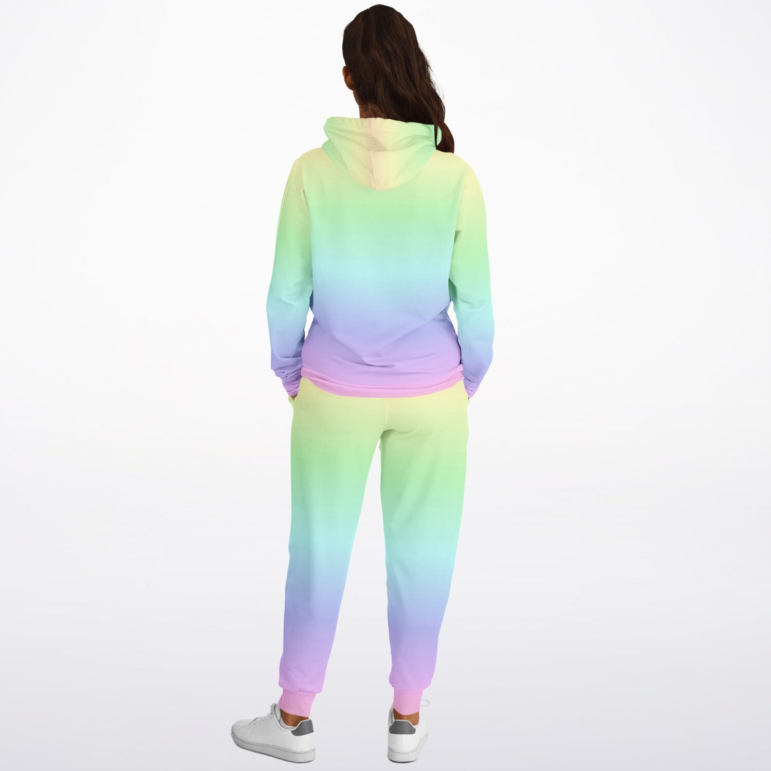 Pastel Rainbow Tie Dye Hoodie Jogger Sweat Set Hooded Sweatshirt