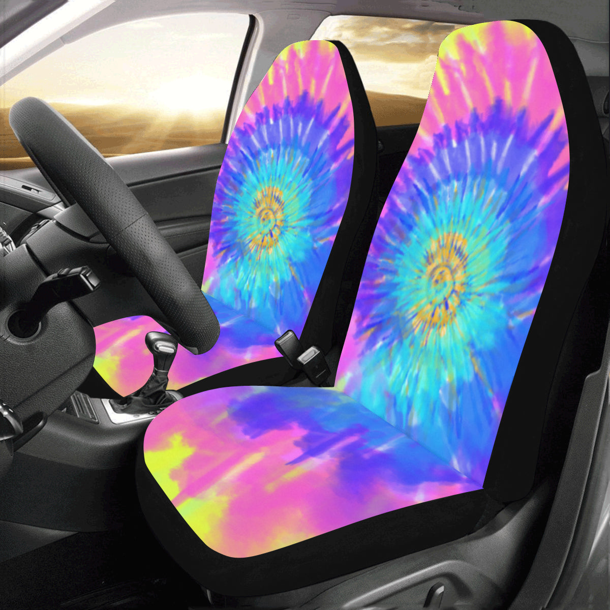 Tie dye car seat 2024 covers front and back