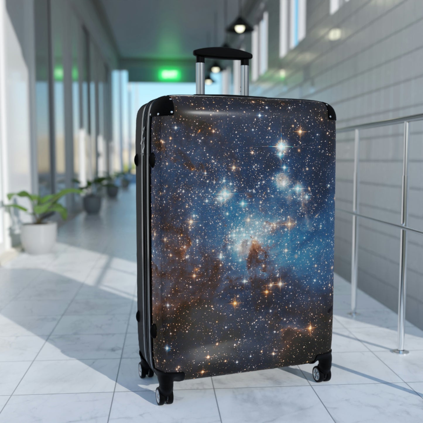 Space Galaxy Cabin Suitcase Luggage, Stars Nebula Carry On Travel Bag Rolling Spinner with Lock Decorative Designer Hard Shell Wheels Case Starcove Fashion