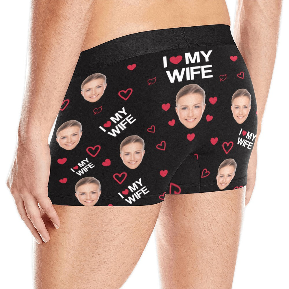 Custom funny boxer briefs for men with print Property of my girlfriend