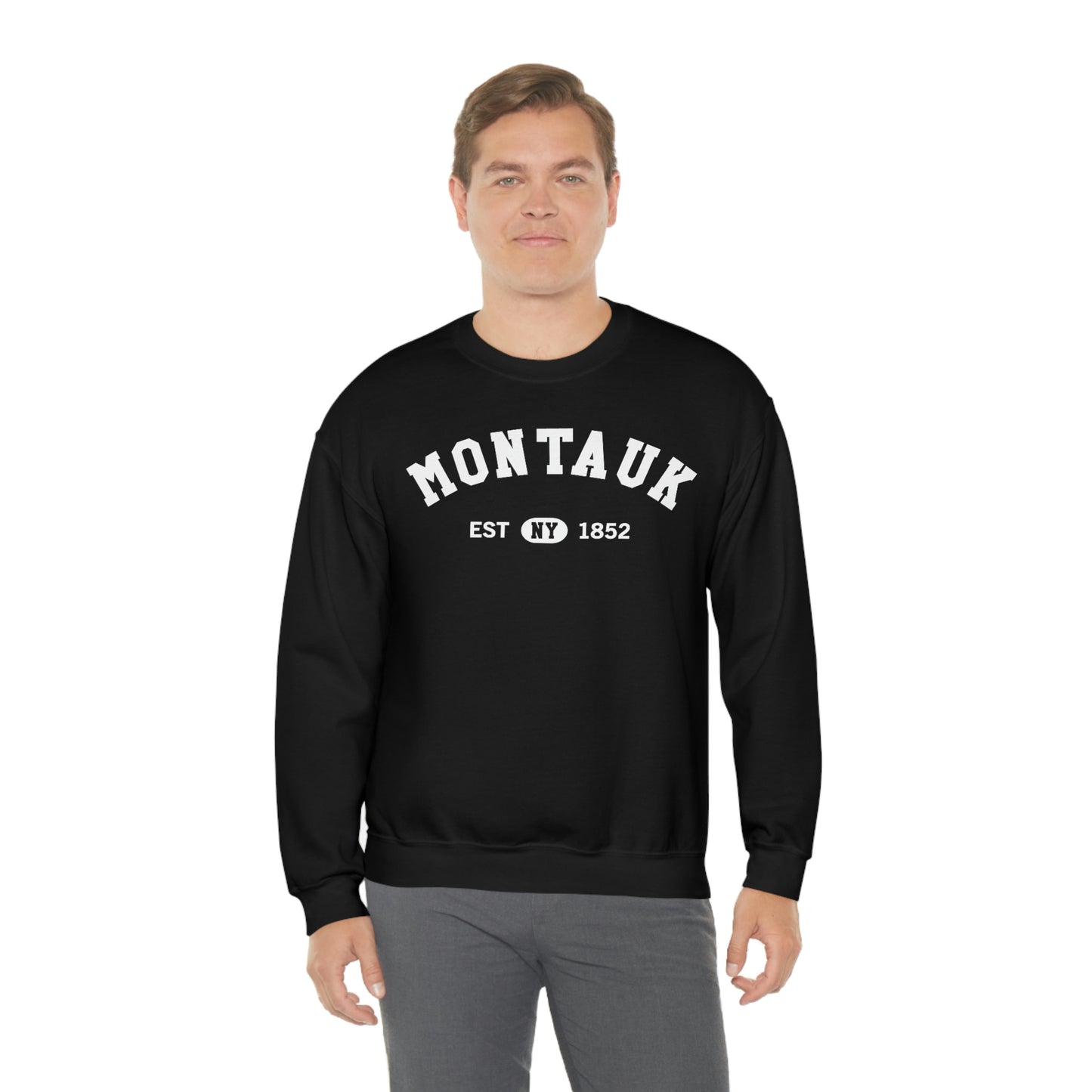 Montauk Sweatshirt, New York NY Beach Graphic Crewneck Fleece Cotton Sweater Jumper Pullover Men Women Aesthetic Designer Top Starcove Fashion