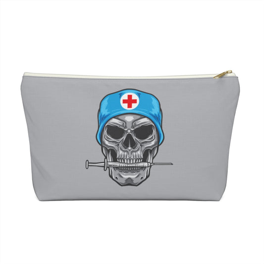 Skull Medical Bag, Medicinal Hospital Sick Men Gift Supply Case Accessory Travel Zipper Canvas Pouch w T-bottom Starcove Fashion