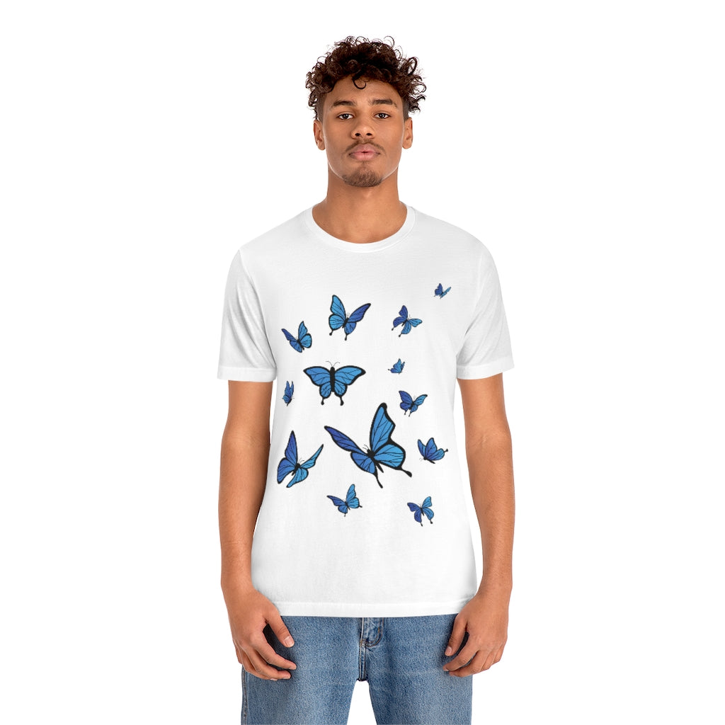 Blue Butterfly Tshirt Monarch Nature Gardening Nature Butterflies