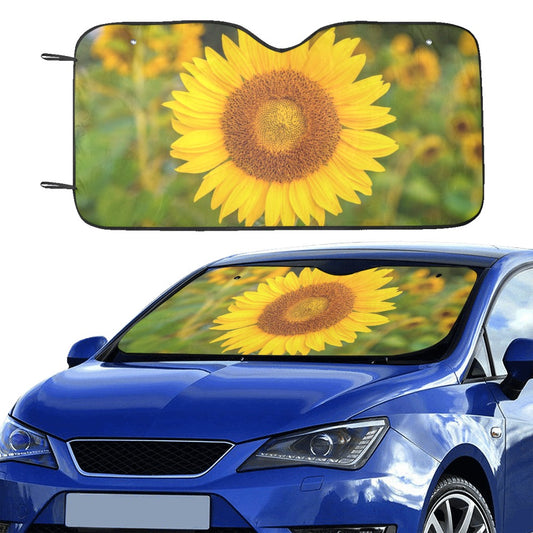 Sunflower Sunshade Car windshield, Flower Floral Accessories Auto Sun Front Shade Protector Window Visor Screen Banner Decor Universal Starcove Fashion