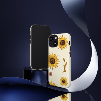 Sunflower Pattern Iphone 13 12 Pro Case, Floral Cute Aesthetic Tough Cases 11 8 Plus X XR XS Max Samsung Galaxy S20+ S10 Phone Cover Starcove Fashion