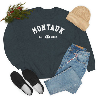 Montauk Sweatshirt, New York NY Beach Graphic Crewneck Fleece Cotton Sweater Jumper Pullover Men Women Aesthetic Designer Top Starcove Fashion