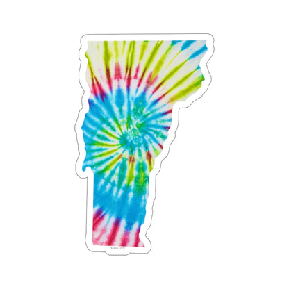 Tie Dye Vermont Sticker, Travel State Wanderlust Laptop Decal Vinyl Cute Waterbottle Tumbler Car Bumper Aesthetic Label Wall Mural Starcove Fashion