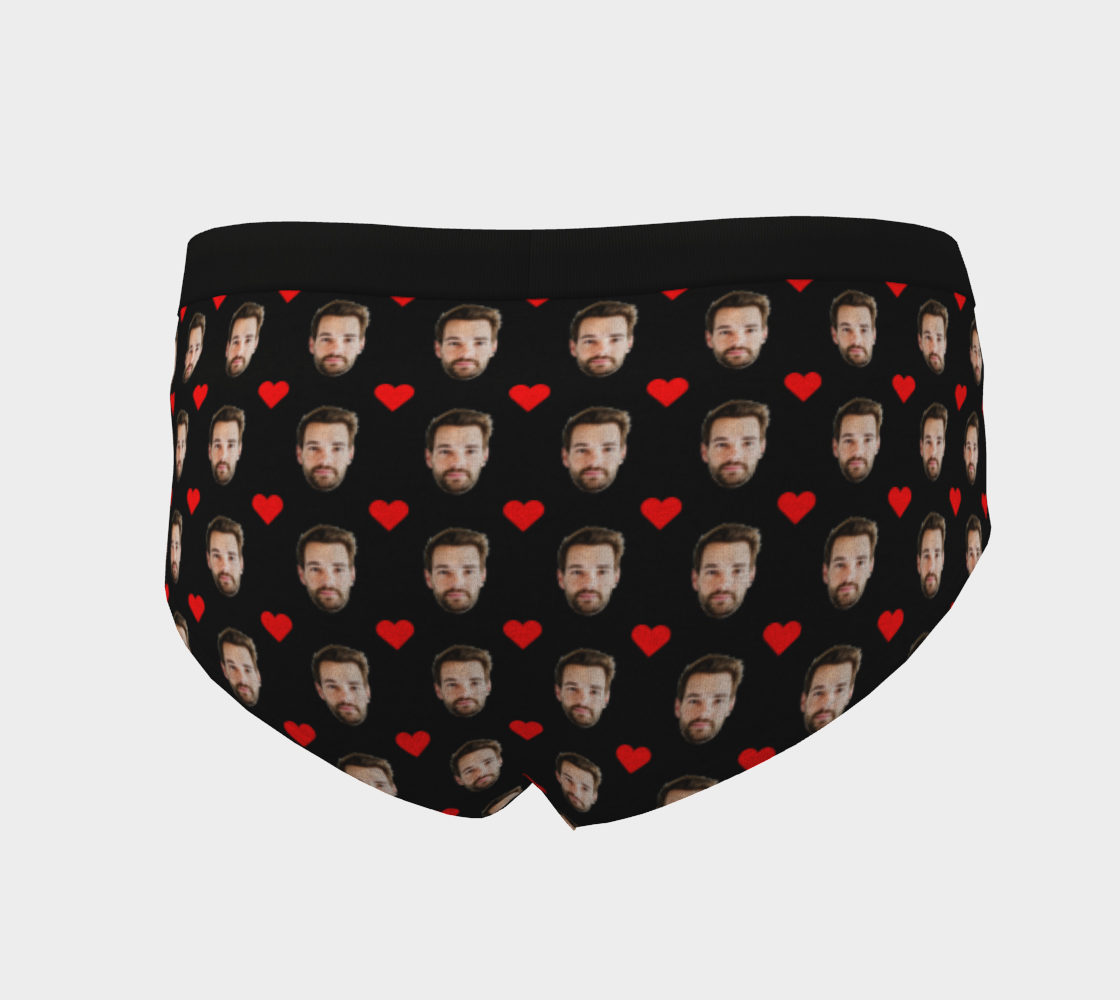 Custom Face Women's Briefs, Personalized Face Panties for