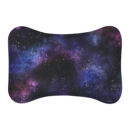 Galaxy Pet Food Mat, Space Universe Dog Cat Bowl Dish Small Large New Feeding Portable Bone Fish Placemat Lover Gift Starcove Fashion