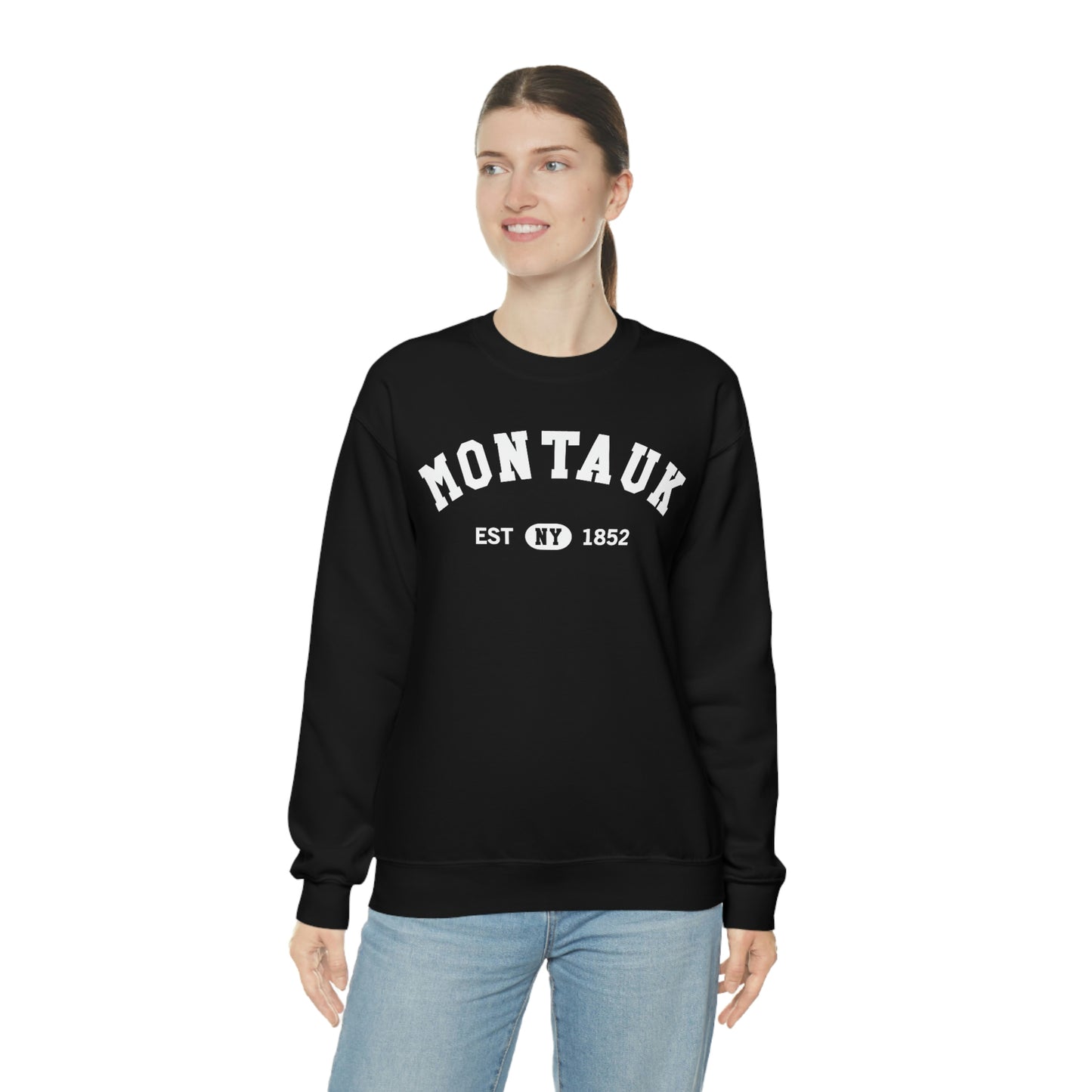 Montauk Sweatshirt, New York NY Beach Graphic Crewneck Fleece Cotton Sweater Jumper Pullover Men Women Aesthetic Designer Top Starcove Fashion