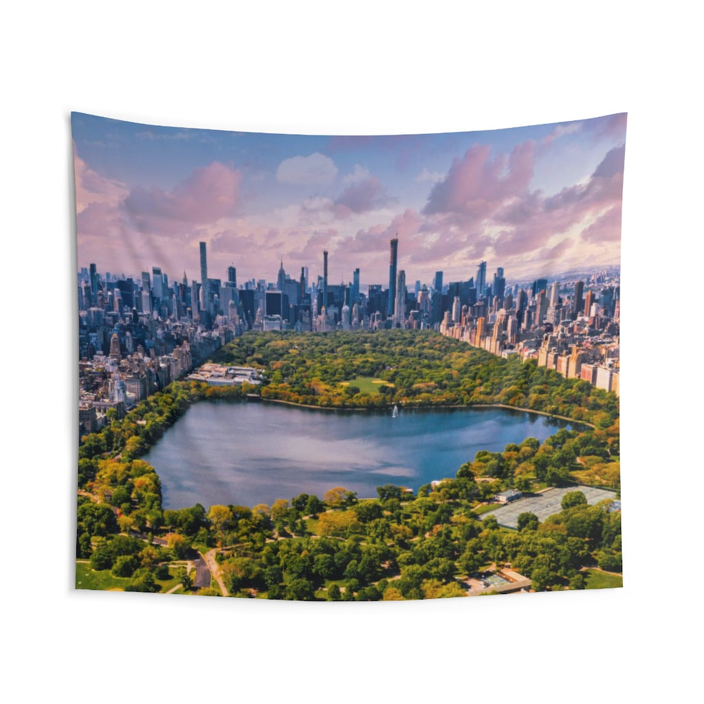 Central Park New York City Tapestry, NYC Landscape Indoor Wall Aesthetic  Art Hanging Large Small Decor College Dorm Room Gift