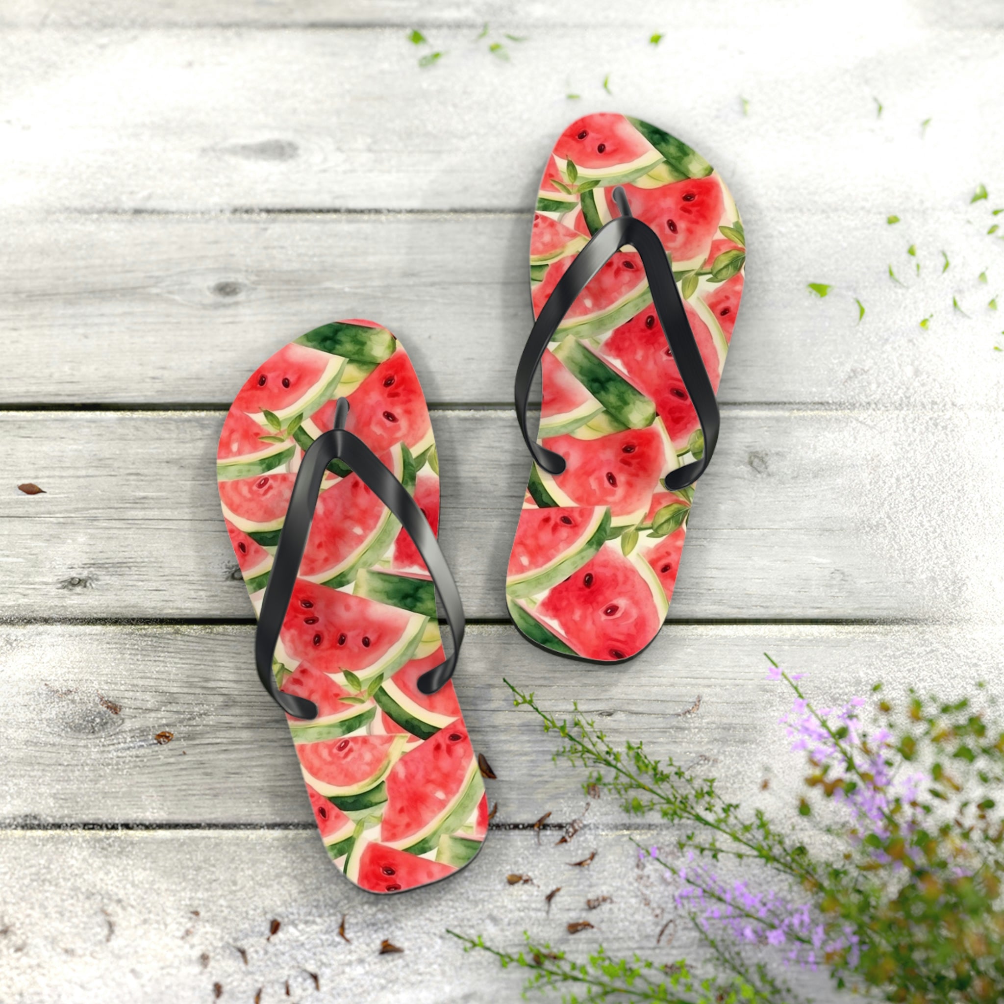 Watermelon cheap flip flops