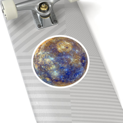 Mercury Decal, Planet Space Stickers Laptop Vinyl Waterproof Waterbottle Car Bumper Aesthetic Label Wall Phone Mural Decal Die Cut Starcove Fashion