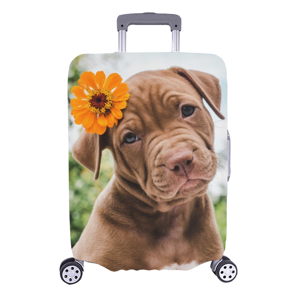 Personalized Photo Luggage Cover, Custom Pets Cats Dogs Aesthetic Print Suitcase Bag Protector Travel Customized Wrap Small Large Gift Starcove Fashion