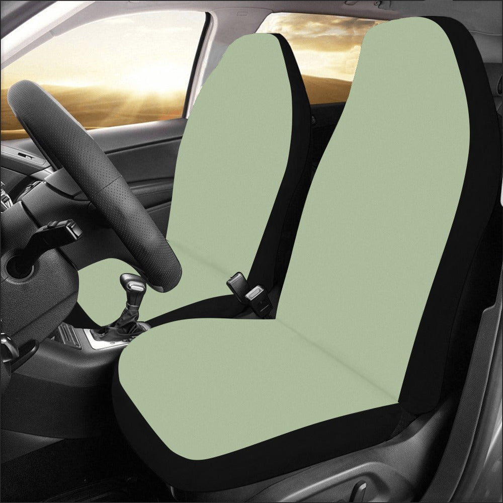 Sage Green Car Seat Covers 2 pc, Olive Solid Color Front Seat Covers Car RV SUV Vans Truck Seat Protector Accessories Auto Starcove Fashion