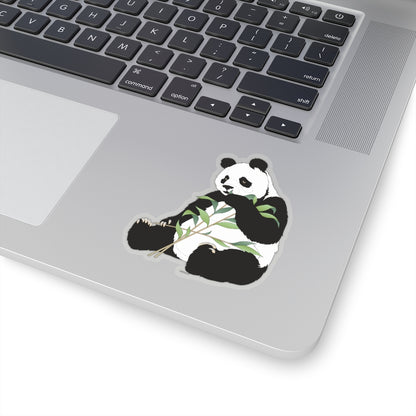 Giant Panda Sticker, Chinese Leaves Laptop Decal Vinyl Cute Waterbottle Tumbler Car Waterproof Bumper Aesthetic Die Cut Wall Mural Starcove Fashion