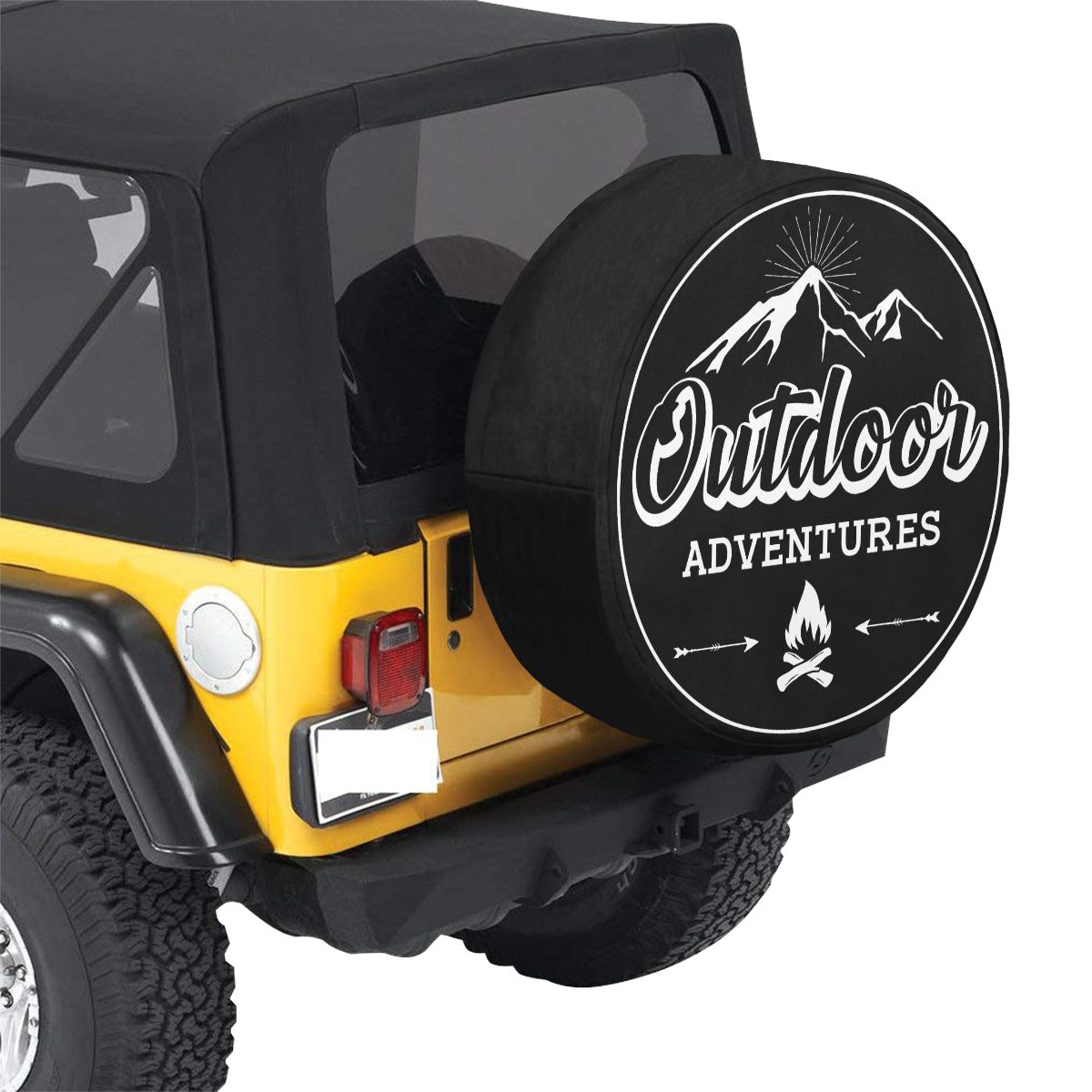 Born to Explore hot Mountains Spare Tire Cover for any Vehicle, Make, Model and Size