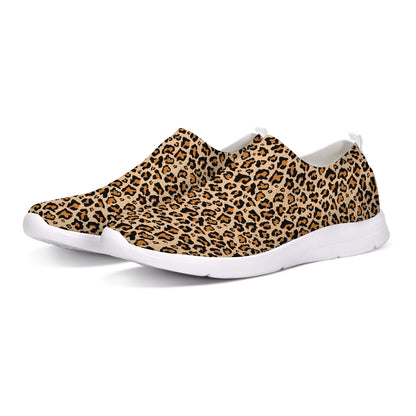 Leopard Print Slip On Shoes, Breathable Sneaker Canvas Men Women Animal Print Cheetah Custom Design Starcove Fashion