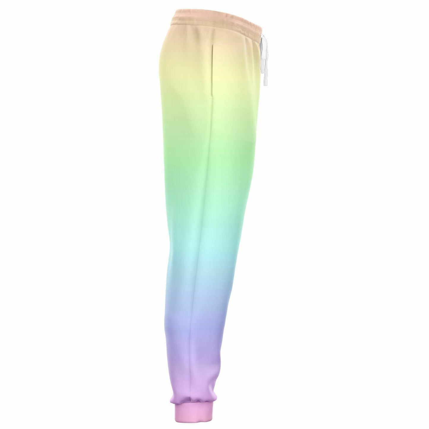 Pastel Rainbow Joggers Sweatpants with Pockets, Ombre Gradient Tie Dye Women Men Fleece  Comfy Cotton Sweats Pants Loungewear Starcove Fashion