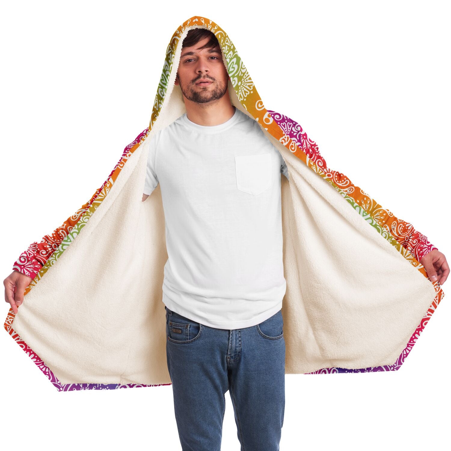 Trippy hooded blanket sale