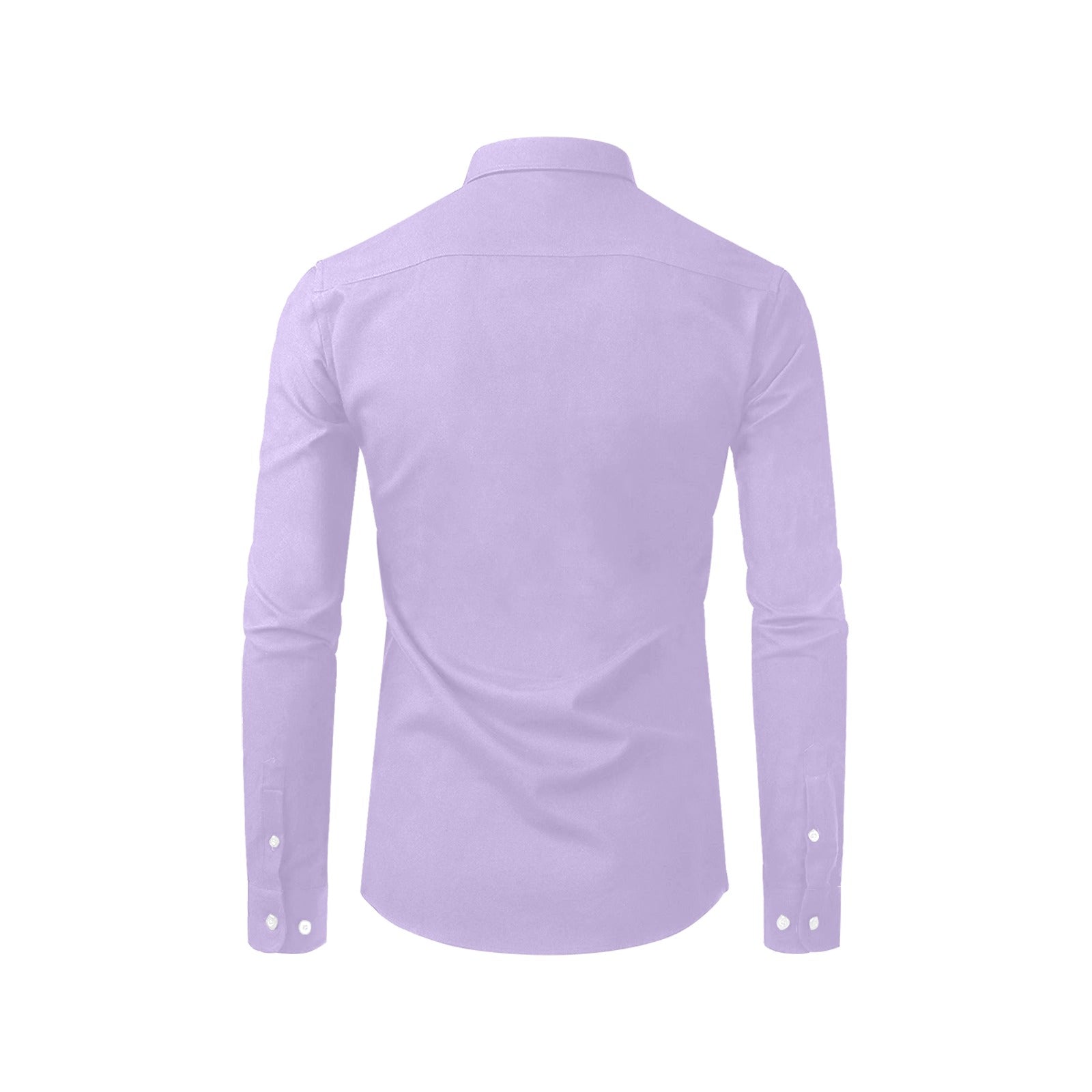 Purple Long Sleeve Men Button Up Shirt, Lilac Lavender Solid Color Pri –  Starcove Fashion