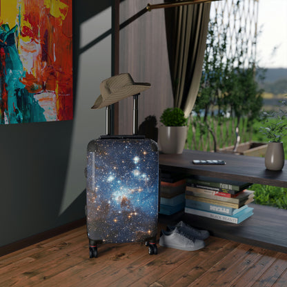 Space Galaxy Cabin Suitcase Luggage, Stars Nebula Carry On Travel Bag Rolling Spinner with Lock Decorative Designer Hard Shell Wheels Case Starcove Fashion