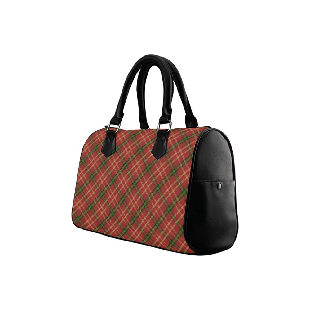 Red Tartan Plaid Handbag Purse Red Green Checkered Check Print