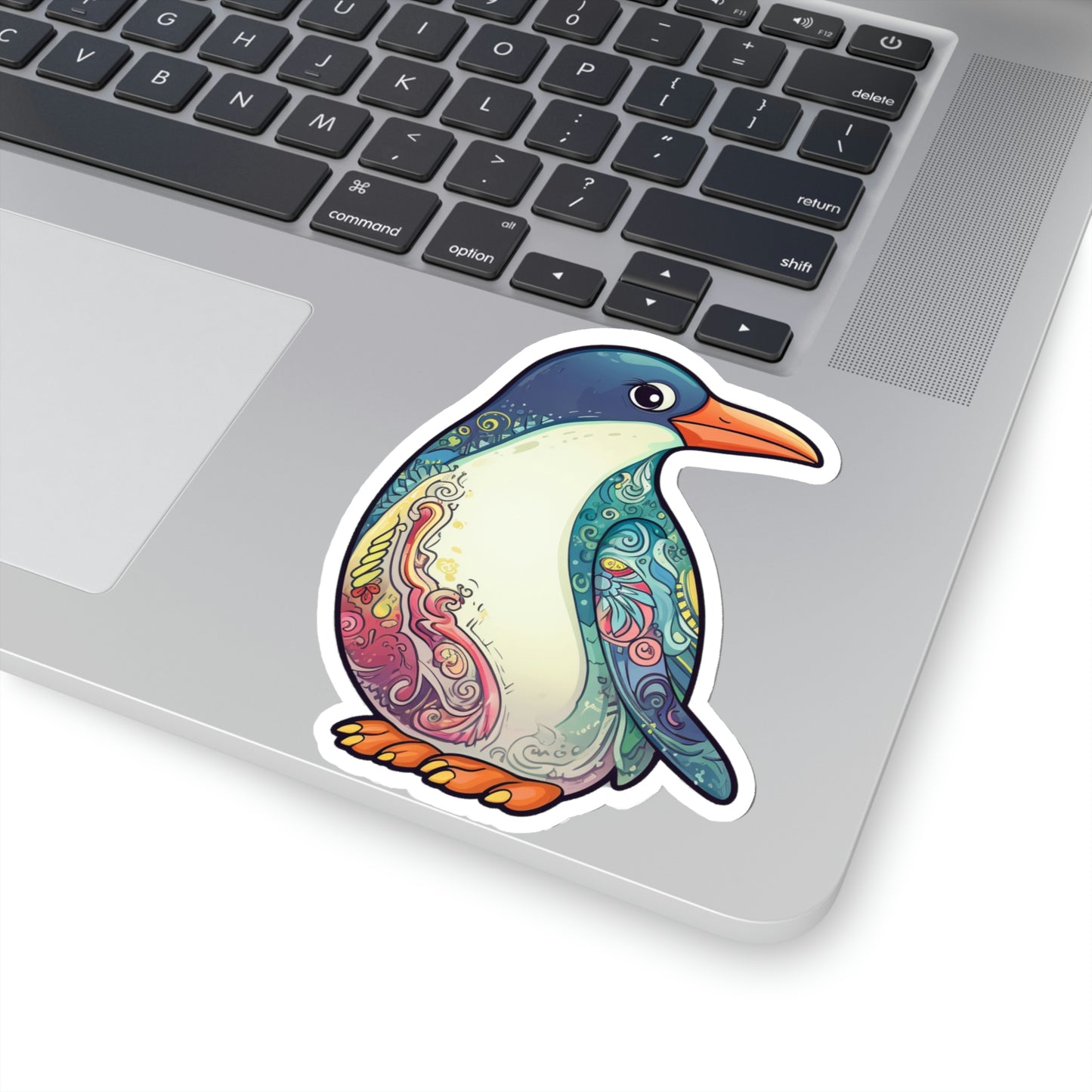 Penguin Sticker, Ornate Bird Animal Laptop Decal Vinyl Cute Waterbottle Tumbler Car Waterproof Bumper Aesthetic Die Cut Wall Mural Starcove Fashion