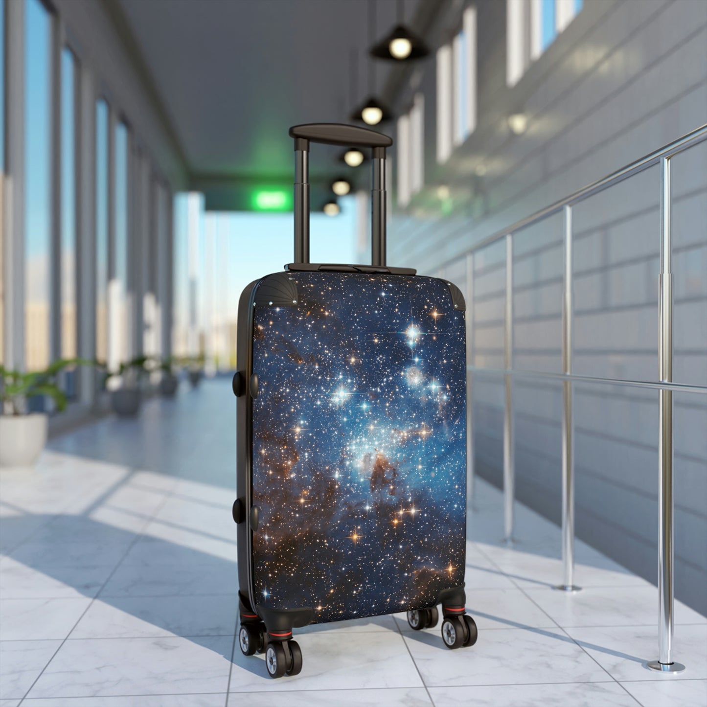 Space Galaxy Cabin Suitcase Luggage, Stars Nebula Carry On Travel Bag Rolling Spinner with Lock Decorative Designer Hard Shell Wheels Case Starcove Fashion