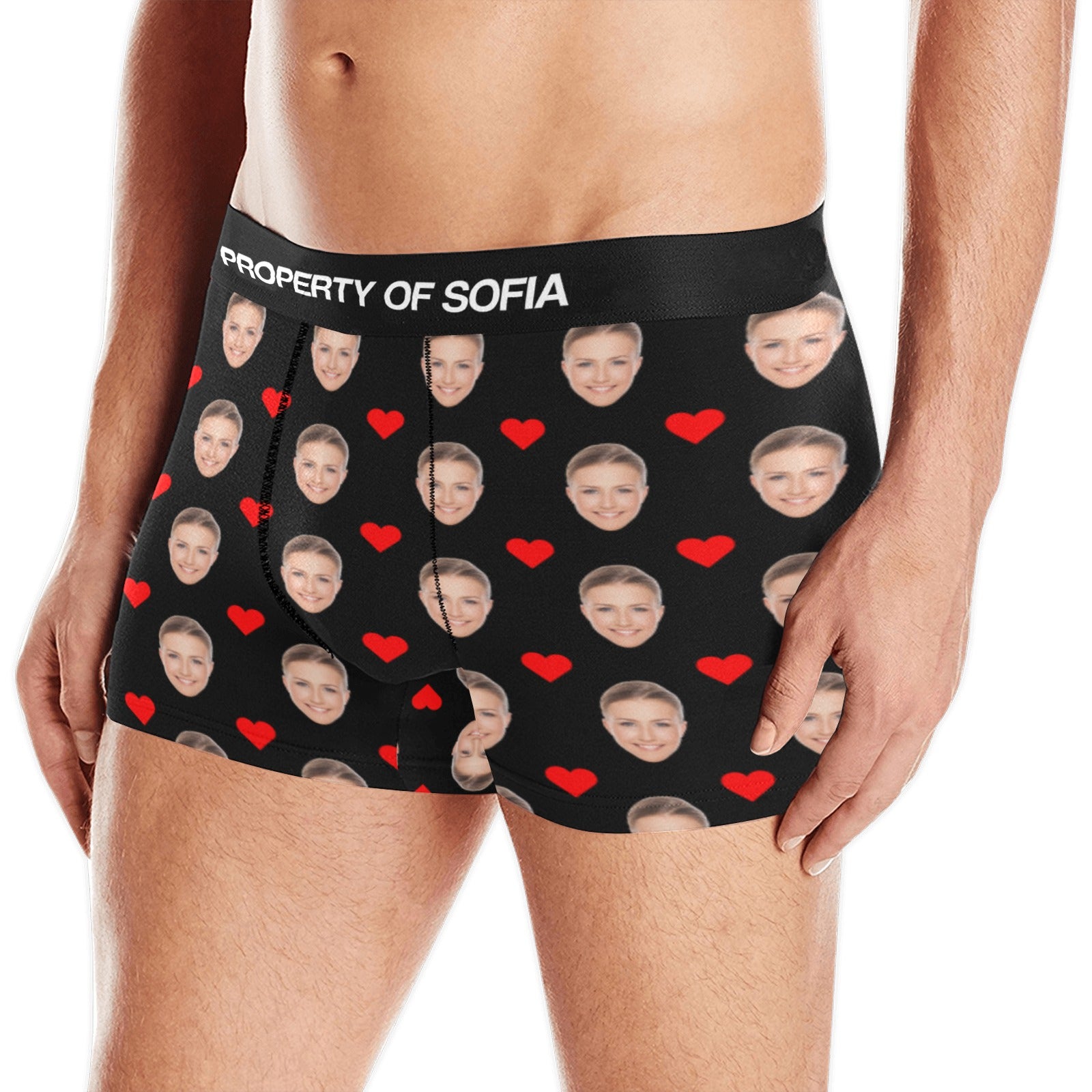 Personalized Face Men Boxers Briefs, Custom Romantic Husband Boyfriend  Anniversary Birthday Valentine Gifts Him Print Underwear