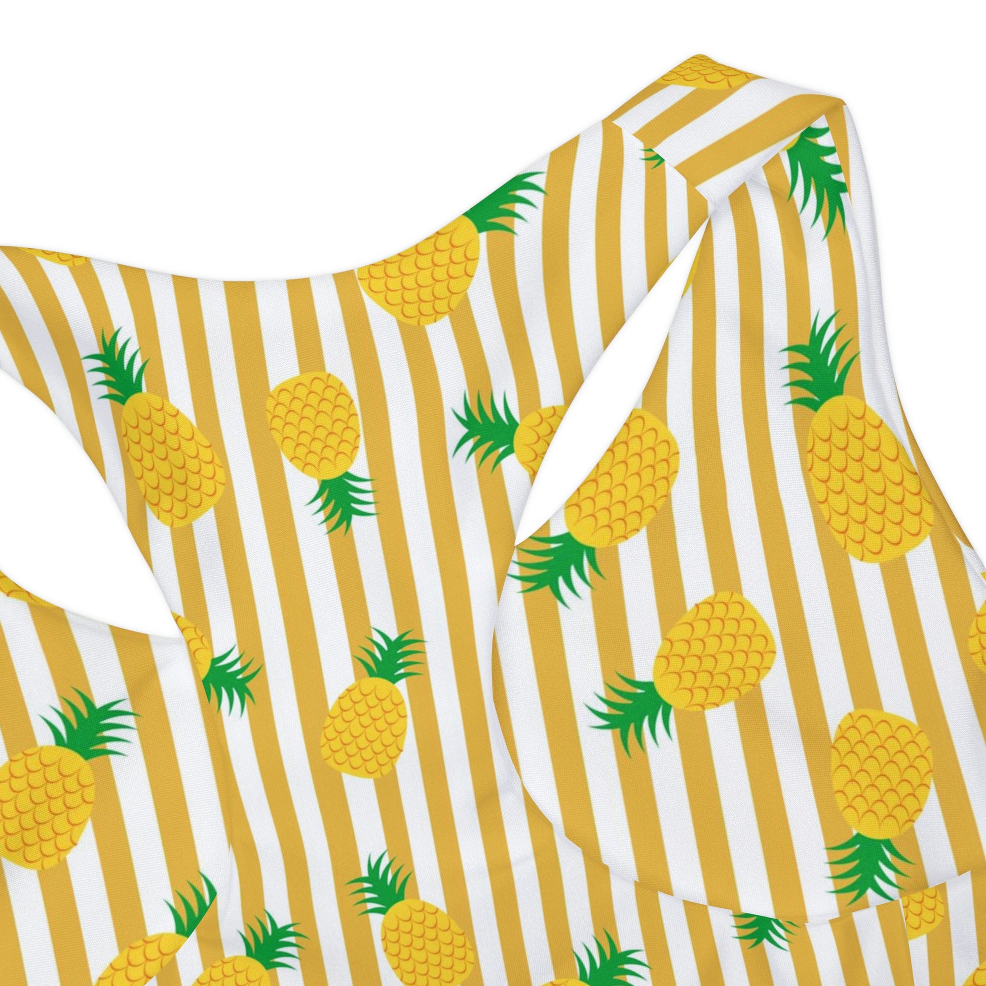 Pineapple Girls Bikini Set, Kids Teen Tween Summer Fruit Yellow Two Piece  Beach Swimsuits Bathing Suit Youth Lined Top Swimwear