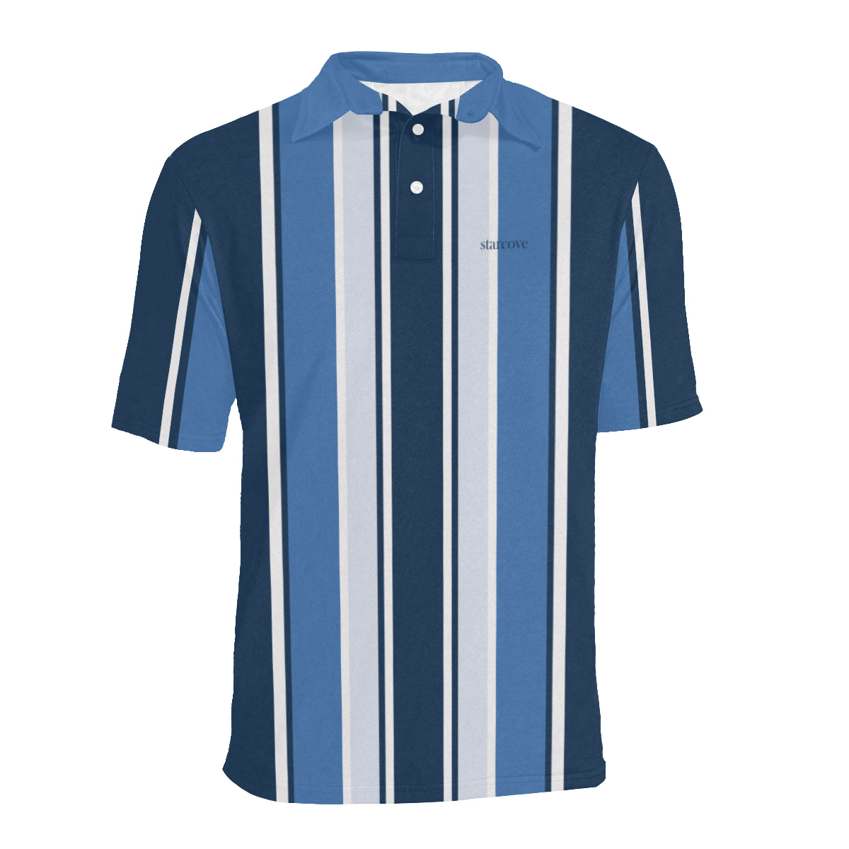 Vertical striped clearance polo