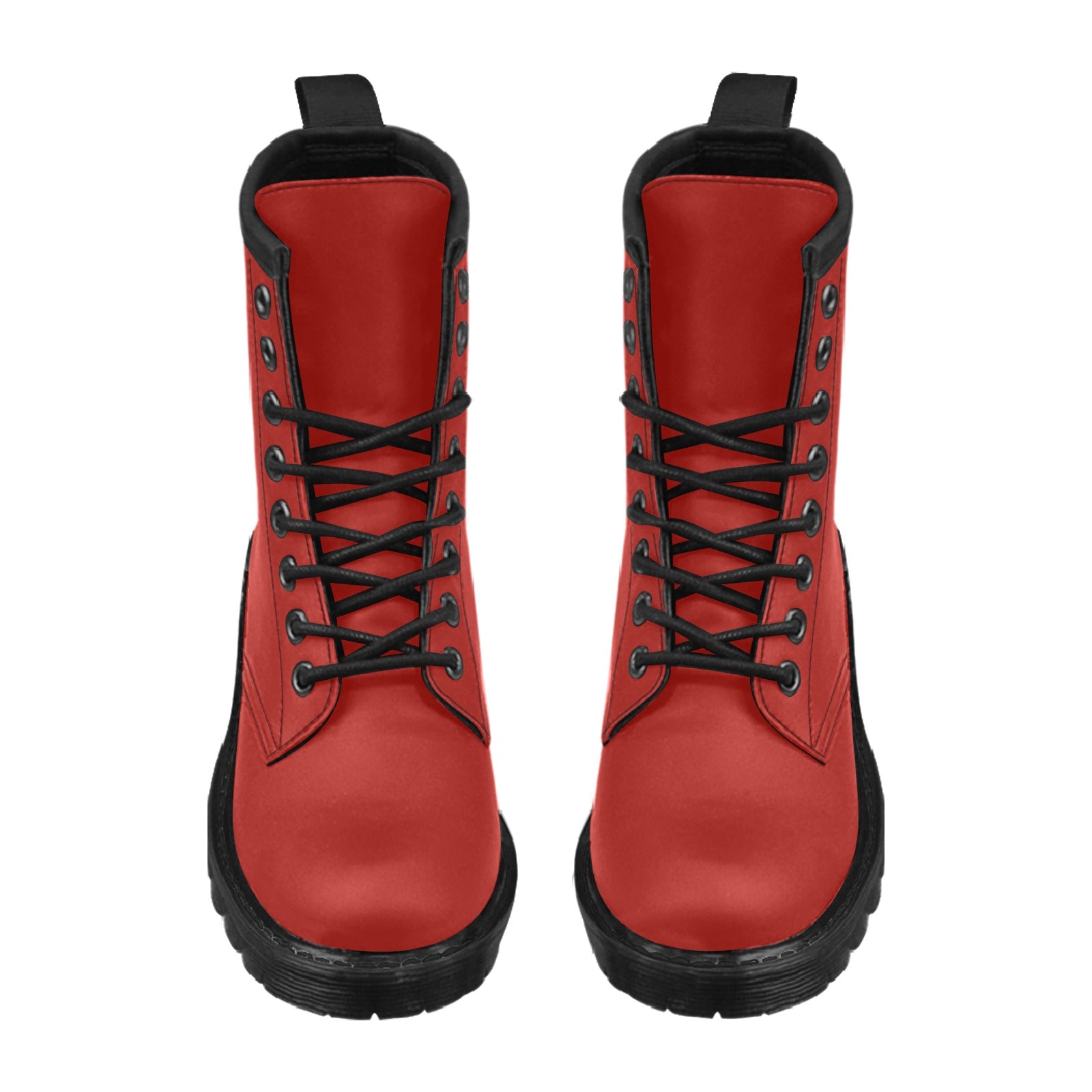 Women's red combat on sale boots