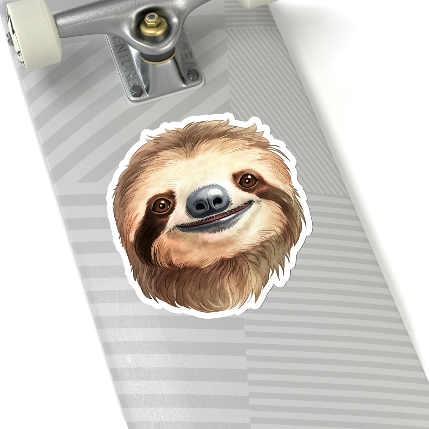 Sloth Head Sticker, Animal Art Laptop Decal Vinyl Cute Waterbottle Tumbler Car Waterproof Bumper Aesthetic Die Cut Wall Clear Starcove Fashion