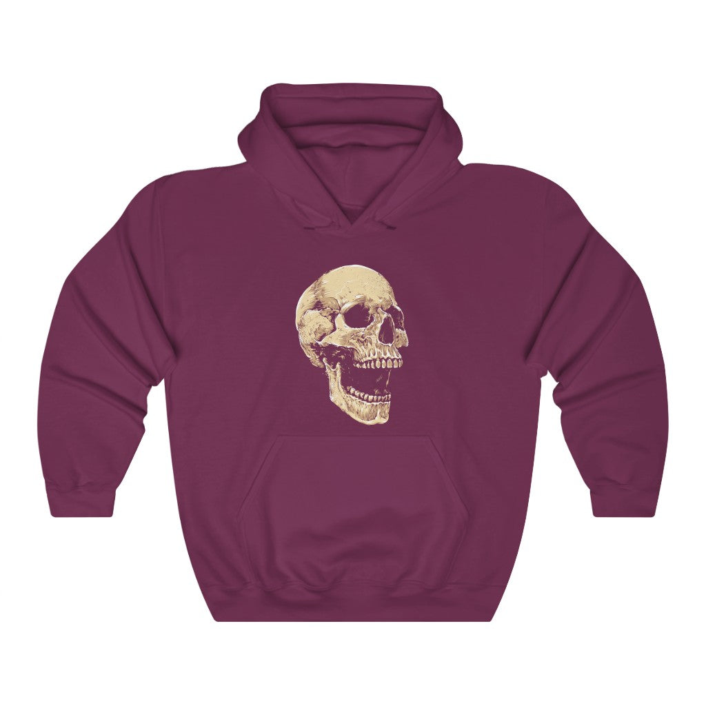 Skull statement polyester long discount sleeve hooded floral with hoodies