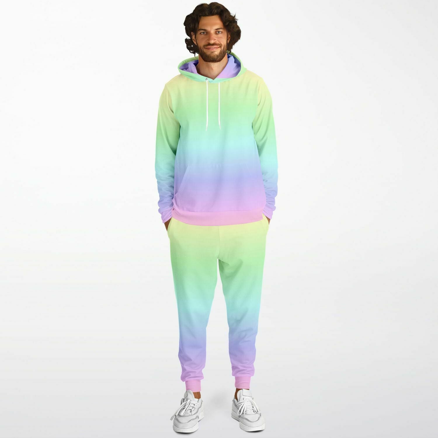 Pastel Rainbow Tie Dye Hoodie Jogger Sweat Set Hooded Sweatshirt Swea Starcove Fashion