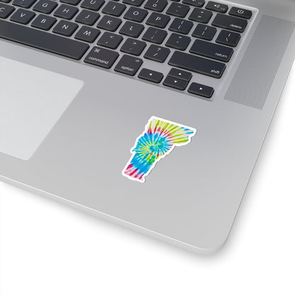 Tie Dye Vermont Sticker, Travel State Wanderlust Laptop Decal Vinyl Cute Waterbottle Tumbler Car Bumper Aesthetic Label Wall Mural Starcove Fashion