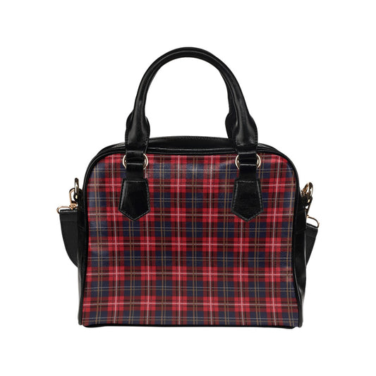 Red Buffalo Plaid Purse, Black Checkered Tartan Pattern Cute Small Shoulder Bag High Grade PU Leather Women Designer Handbag Starcove Fashion